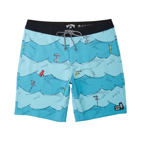 Billabong Dr Seuss OneFish TwoFish Boardshort Aqua
